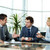 afaceri · comunicare · echipa · de · afaceri · femeie · om - imagine de stoc © pressmaster
