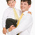 szülői · törődés · portré · mosolyog · férfi · tart - stock fotó © pressmaster
