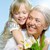 heiter · Paar · glücklich · Frau · Haufen · Blumen - stock foto © pressmaster