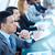 business · seminario · pensieroso · giovani · imprenditore · ascolto - foto d'archivio © pressmaster
