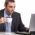 lavoro · ritratto · Smart · imprenditore · guardando · laptop - foto d'archivio © pressmaster