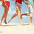 uruchomiony · piasku · nogi · trzy · znajomych · plaży - zdjęcia stock © pressmaster