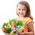 buona · pasqua · foto · cute · ragazza · guardando · fotocamera - foto d'archivio © pressmaster