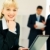 secretaris · werk · afbeelding · gelukkig · zakenvrouw · naar - stockfoto © pressmaster