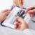 punta · diagramma · primo · piano · business · partner · mani · riunione - foto d'archivio © pressmaster