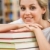 studente · ritratto · bella · mento · mano - foto d'archivio © pressmaster