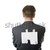 объявление · назад · бизнесмен · белый · кусок · бумаги - Сток-фото © pressmaster