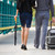 piedi · vista · posteriore · Coppia · gambe · giù · stazione - foto d'archivio © pressmaster