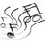 zene · ikon · illusztráció · jegyzetek · musical · szimbólumok - stock fotó © prill