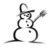 snowman icon stock photo © prill