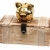 piggybank on wooden boxlocked with padlock stock photo © pterwort