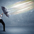 Business man defending light beams with umbrella concept stock photo © ra2studio