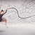 Ballet dancer performing art dance with lines and arrows stock photo © ra2studio