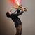 junger · Mann · spielen · Saxophon · farbenreich · Sound · Wellen - stock foto © ra2studio