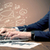 Sending client news letters on laptop stock photo © ra2studio