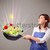 fiatal · nő · főzés · friss · zöldségek · gyönyörű · absztrakt · fények - stock fotó © ra2studio