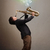 jungen · Musiker · spielen · Saxophon · Musiknoten · anziehend - stock foto © ra2studio