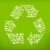recycler · symbole · peu · écologie · icônes · fleur - photo stock © radoma