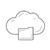 nuage · stockage · ligne · icône · vecteur · isolé - photo stock © RAStudio