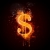 Dolar · ognia · odizolowany · czarny · grafika · komputerowa · finansów - zdjęcia stock © RAStudio