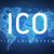 ICO initial coin offering on futuristic hud banner stock photo © RAStudio