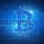 Bitcoin coin blockchain technology futuristic hud banner. stock photo © RAStudio