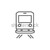 Back view of train line icon. stock photo © RAStudio