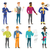 Vector set of professions characters. stock photo © RAStudio