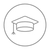 Graduation cap line icon. stock photo © RAStudio