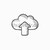 Cloud with arrow up sketch icon. stock photo © RAStudio