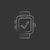 Smartwatch with check sign. Drawn in chalk icon. stock photo © RAStudio