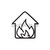 House on fire sketch icon. stock photo © RAStudio