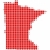hartă · Minnesota · roşu · model · America · pătrat - imagine de stoc © rbiedermann