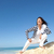 mulher · madura · diversão · oceano · férias · feliz · atraente - foto stock © roboriginal