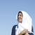 portret · senior · moslim · vrouw · geïsoleerd · volwassen - stockfoto © roboriginal