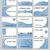 blau · Visitenkarten · fünfzehn · Visitenkarte · Designs · metallic - stock foto © ronfromyork