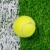 tennisbal · gras · boven · foto · witte · lijn - stockfoto © RTimages