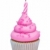 Geburtstag · Cupcake · rosa · dekoriert · Kerze · weiß - stock foto © RuthBlack