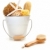 White bucket filled with sponges and scrub brushes  stock photo © Sandralise