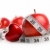 Red apples,heart and measuring tape on white  stock photo © Sandralise