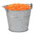 Red lentils in a miniature metal bucket stock photo © sarahdoow