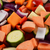 gehackt · Gemüse · abstrakten · Süßkartoffel · Zucchini - stock foto © sarahdoow