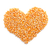 Popcorn maize in a heart shape stock photo © sarahdoow