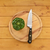Green pepper with a knife on a cutting board stock photo © sarahdoow