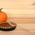 garfo · pequeno · abóbora · torta · madeira · mesa · de · madeira - foto stock © sarahdoow