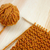 Closeup of garter stitch knitting and orange wool stock photo © sarahdoow