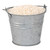 White long grain rice in a miniature metal bucket stock photo © sarahdoow