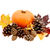 Fall leaves and pine cones with a ripe pumpkin stock photo © sarahdoow