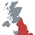 Map of United Kingdom, England highlighted stock photo © Schwabenblitz