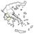 Map of Greece, West Greece highlighted stock photo © Schwabenblitz